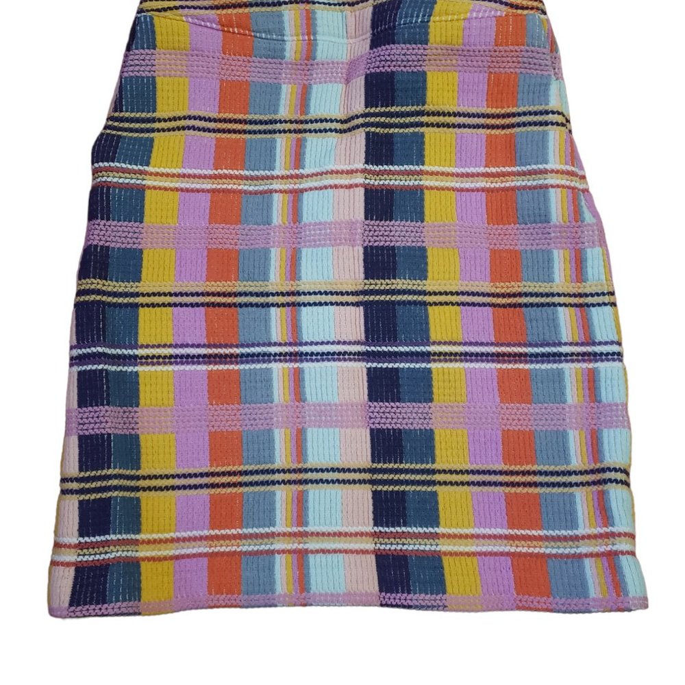 Vibrant Multi-colored Halogen Skirt with Pockets, Size 2, JUST FOR YOU